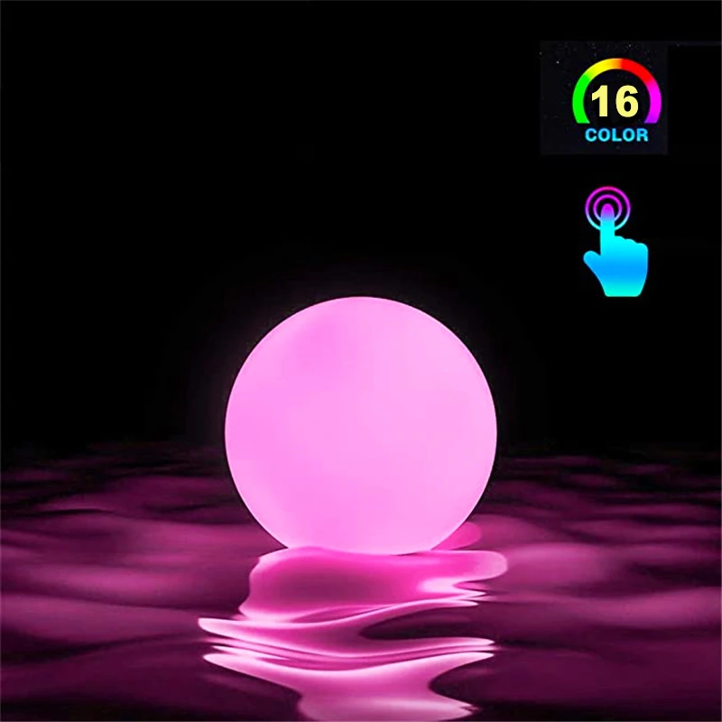 

LED Colorful Luminous Lamp Balls Outdoor Deco Landscape Lighting Waterproof Pool Floating Lights Garden Lawn Lamp Rechargeable