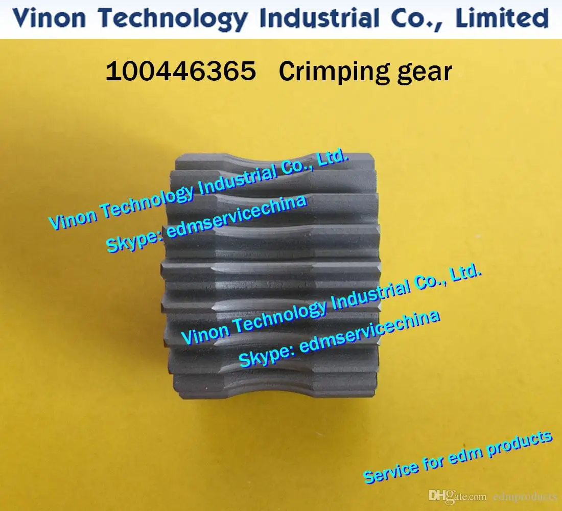 (1pc) 100446365 edm Gear for wire disposal Ø35.6x28t for ROBOFIL 190,290,300,310 Crimp gear wheel edm spare parts 100.446.365