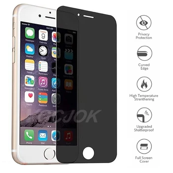 Tam kapak gizlilik ekran koruyucu için iPhone 6 7 8 artı SE 2020 anti spy temperli cam iPhone 11 X XS MAX XR gizlilik cam