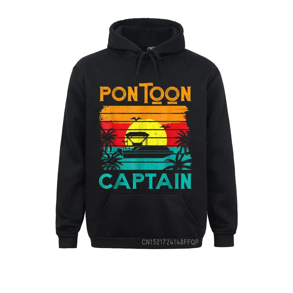 

Pontoon Captain Hooded Tops Retro Vintage Style Pontoon Boat Pullover Hoodies Labor Day Prevailing Men Sweatshirts Geek