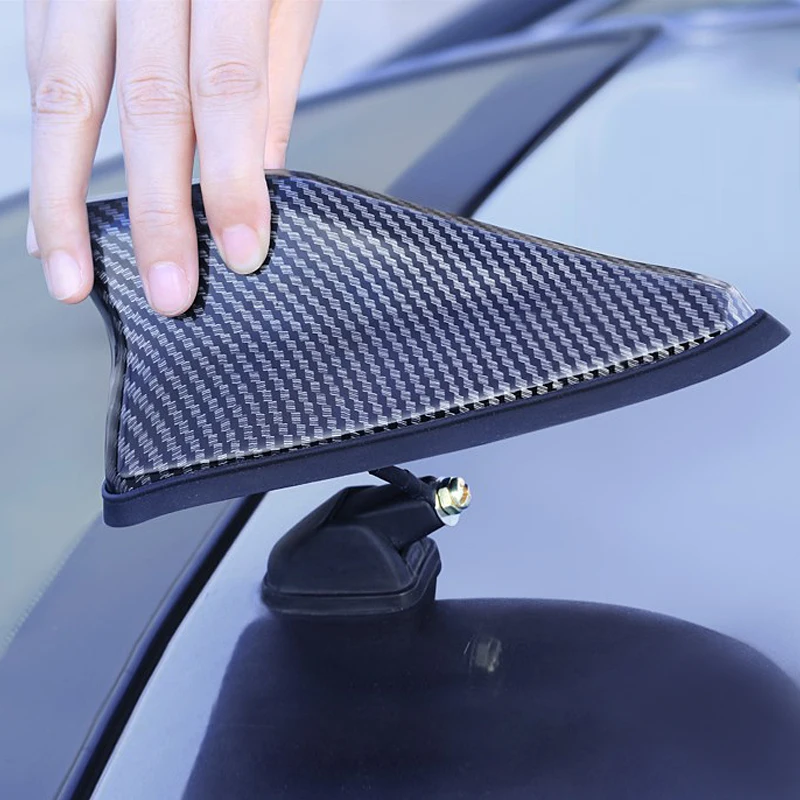 

Carbon pattern waterproof shark fin antenna special car radio antenna signal stronger suitable for most models