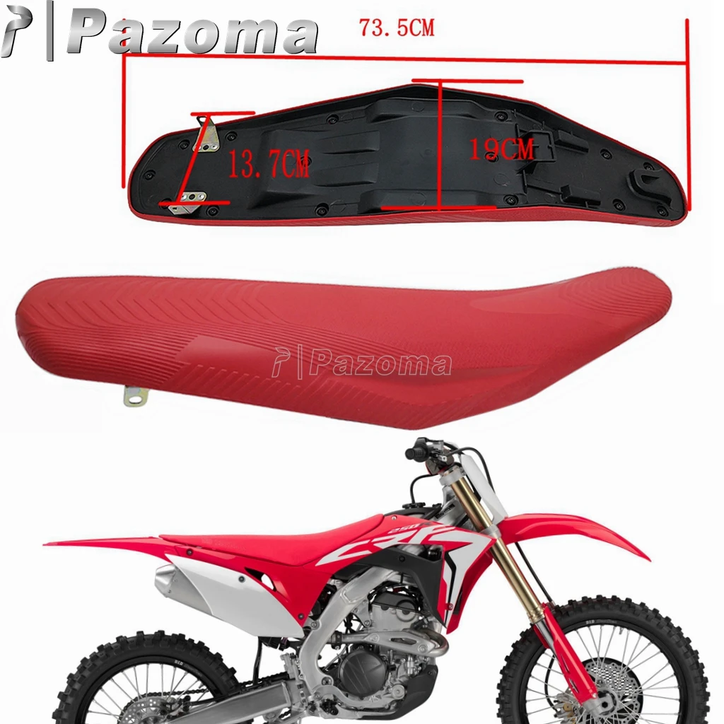 

Red Motorcycle Seat Complete Flat Saddle Solid Foam Cushion For Honda CRF250R 14-17 CRE450R 13-16 Dirt Bike Enduro MX Off Road