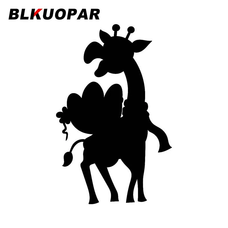 BLKUOPAR for A Tall Giraffe with A Happy Face Carries A Basket Car Stickers Waterproof Decals Car Accessories Helmet Decor