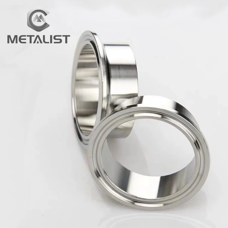 

METALIST High Quality 2" 45MM 51mm OD SS304 Stainless Steel Sanitary Pipe Weld 1pc Ferrule fit 2" Tri clamp Type