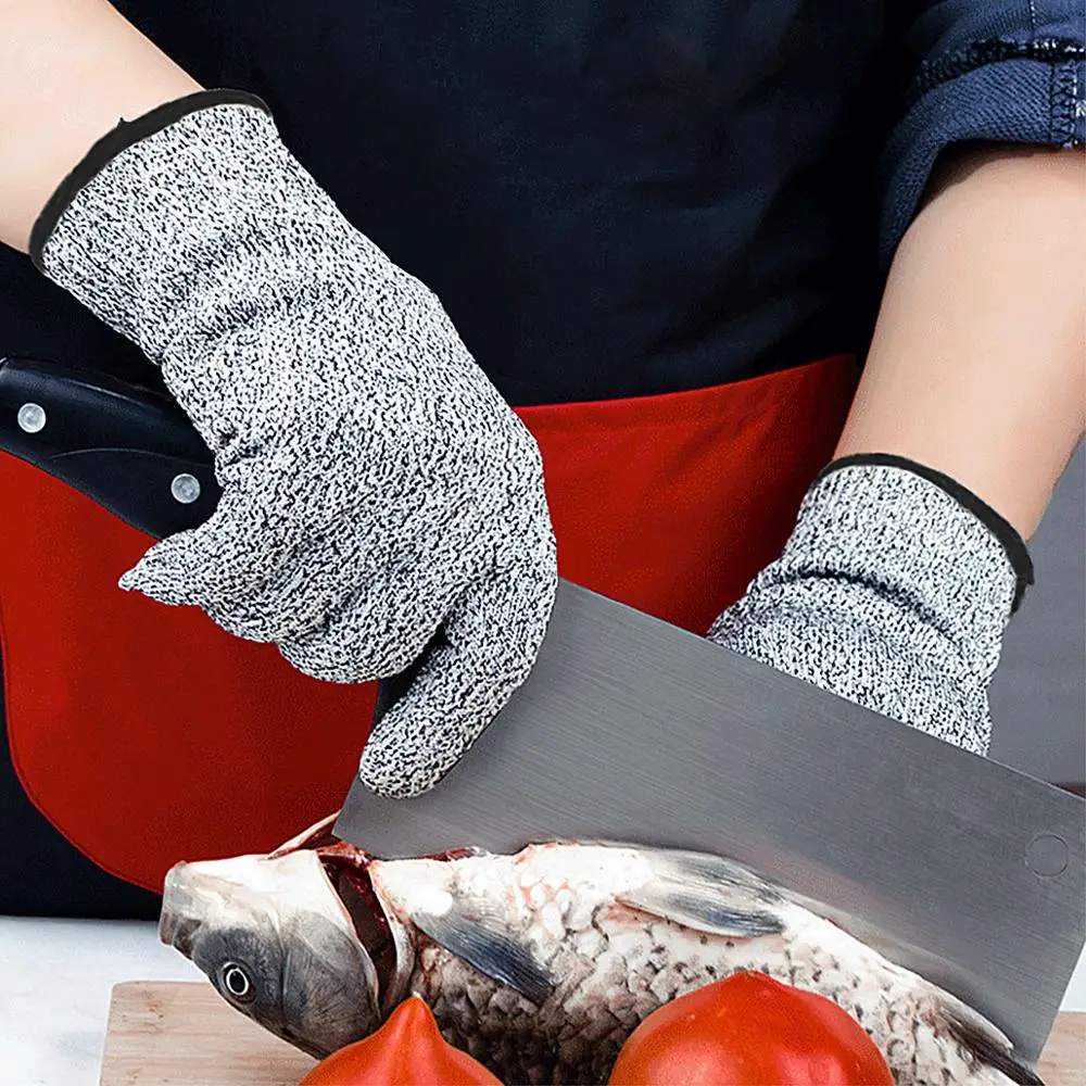 Multi Purpose Cut Resistant Gloves Food Grade Kitchen Cutting Gloves, Level 5 Hand Protection