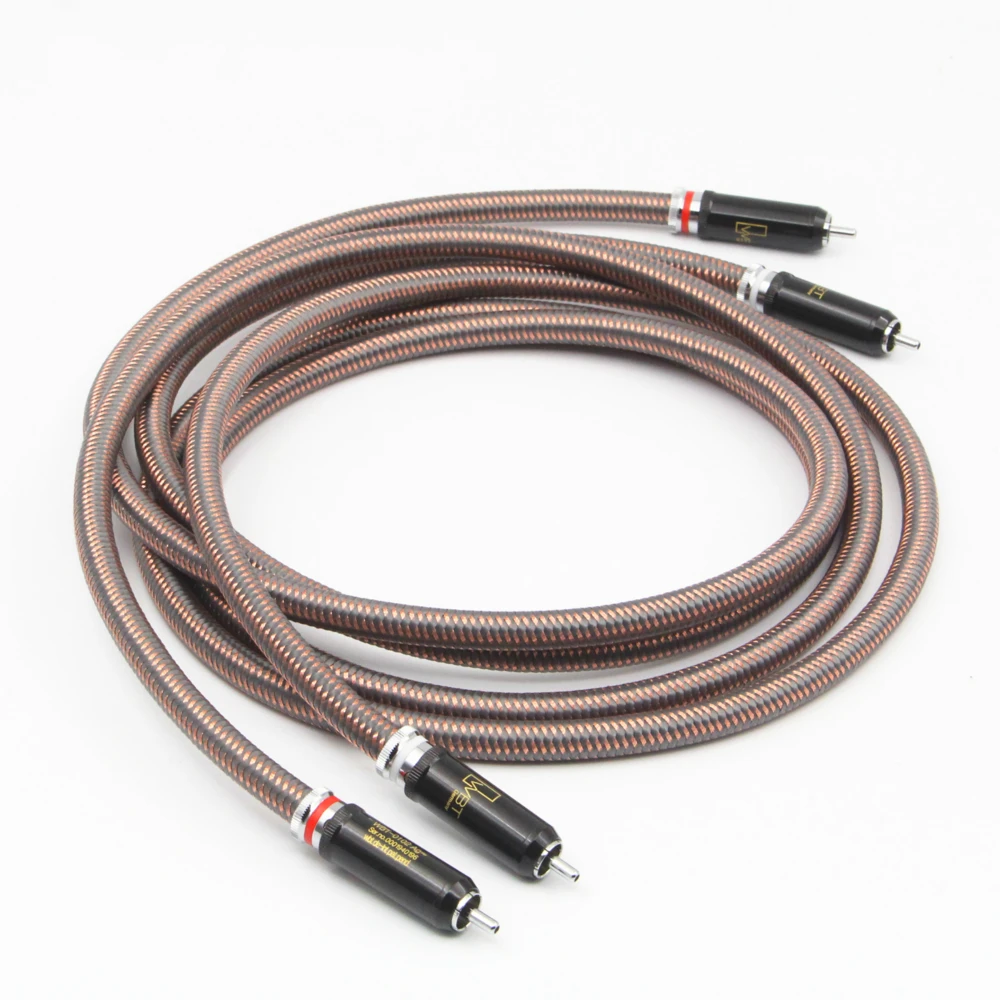 Hi End Audio Cable High End HIFI RCA Audio Cables With WBT Plug Audio Cable