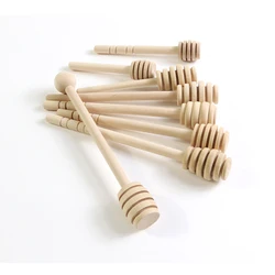 1PCS Wood Honey Splash Bar 8CM 10CM 10.5CM Mini Jam Coffee Milk Stirring Rod Dipper Hammer Stick Beekeeping Bees Tools Supplies