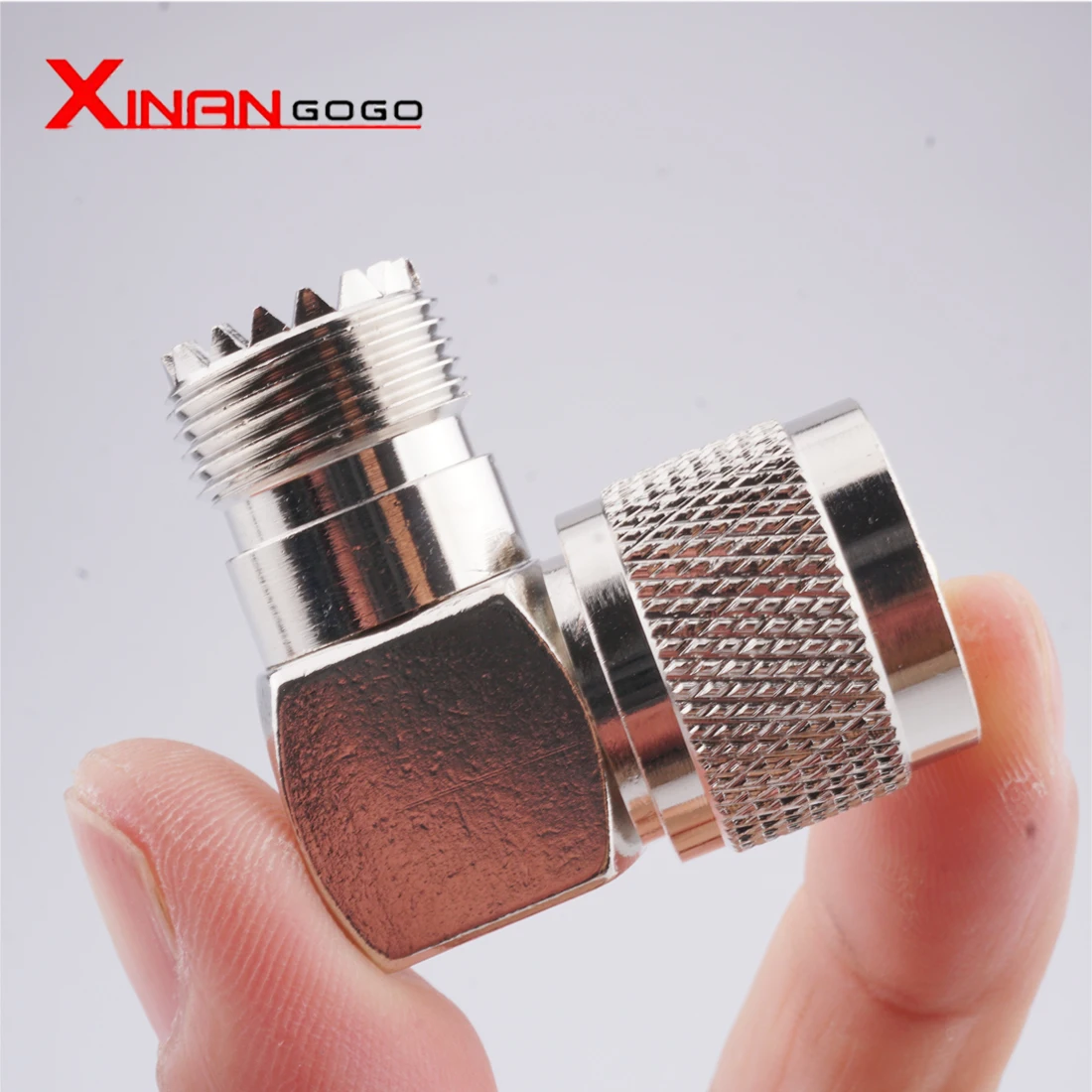  1PCS UHF PL259 Male to UHF SO 239 Female Jack Right Angle RF Adapter Connector Coaxial Converter