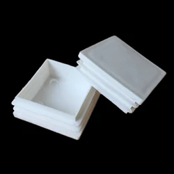 1/2/5pcs 50x50mm tappo di chiusura in plastica quadrato tappo per tubo inserto per tubo tappo tappo nero/bianco