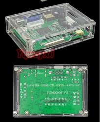 Per PCB800099 scheda controller VGA scatola trasparente HDMI plastica acrilica shell LVDS controller driver board shell protettivo