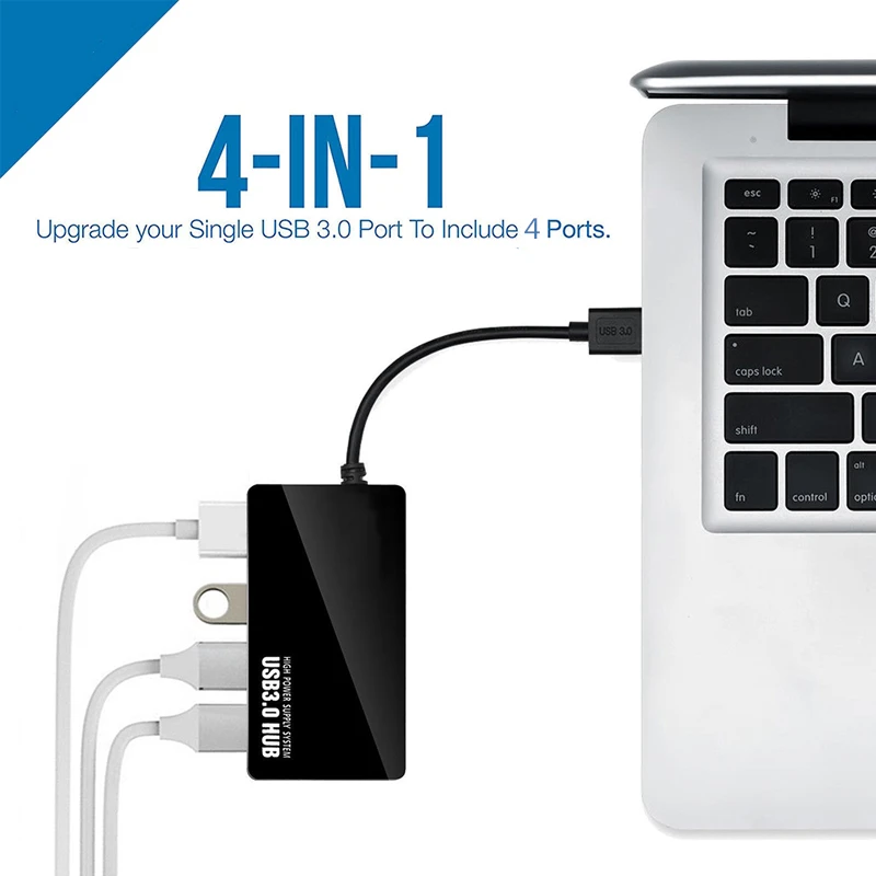 USB-концентратор Тип C 3,1 3,0, 4 порта USB с адаптером питания для xiaomi macbook air pro, аксессуары для ноутбуков и компьютеров, разветвитель