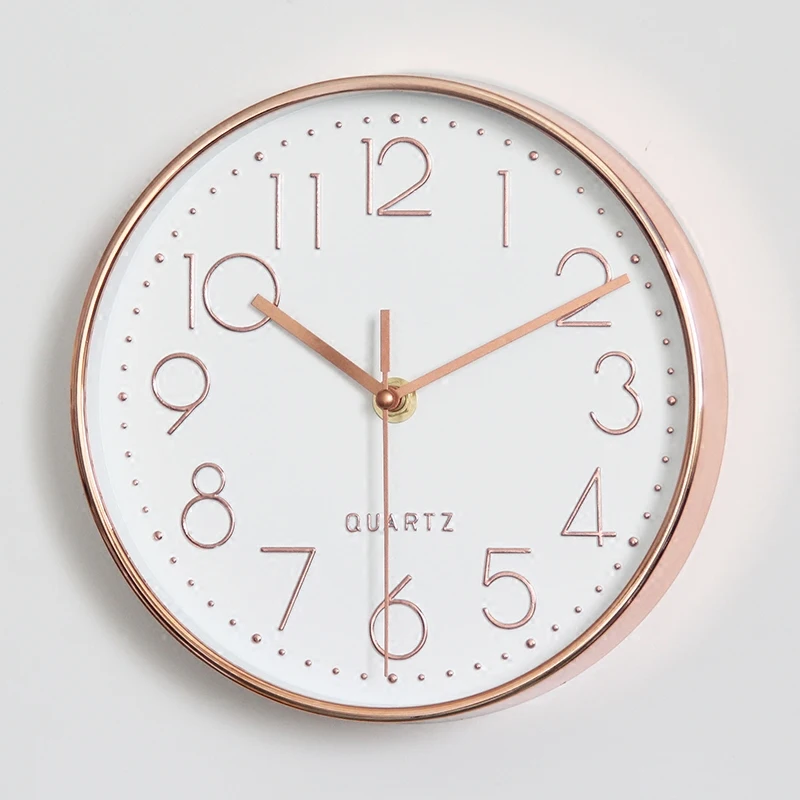 8/10/12/ inch Quartz Wall Clock Plastic Antique Designer Watches Home Decor Living Room Bedroom Silent Wall Clocks Modern Design