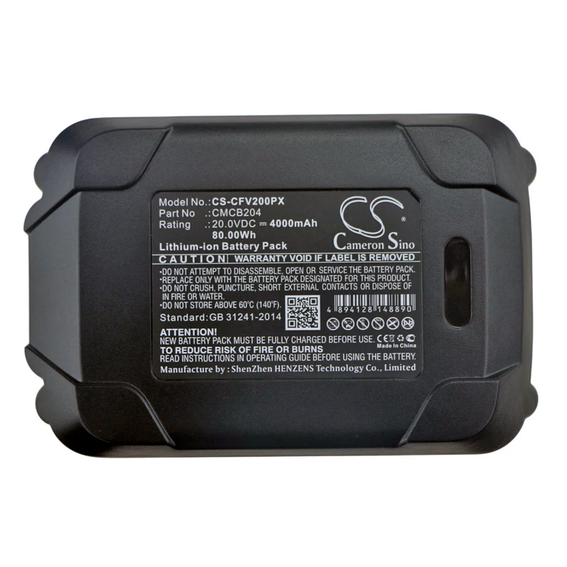 Cameron Sino Battery for Craftsman CMCB204 CMCB204-2 fits CMCBL0100B CMCBL700 CMCST920 Power Tools Replacement battery 4000mAh