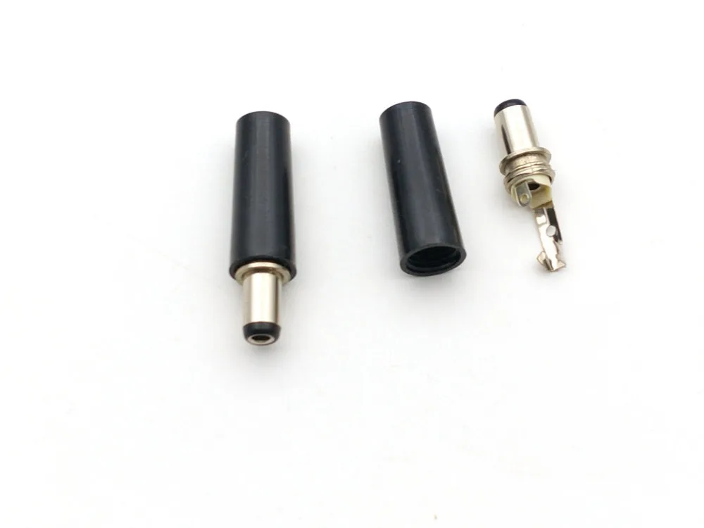 5pcs 5.5mm x 2.1mm/2.5mm DC Male Power Connector for Camera / LED adapter