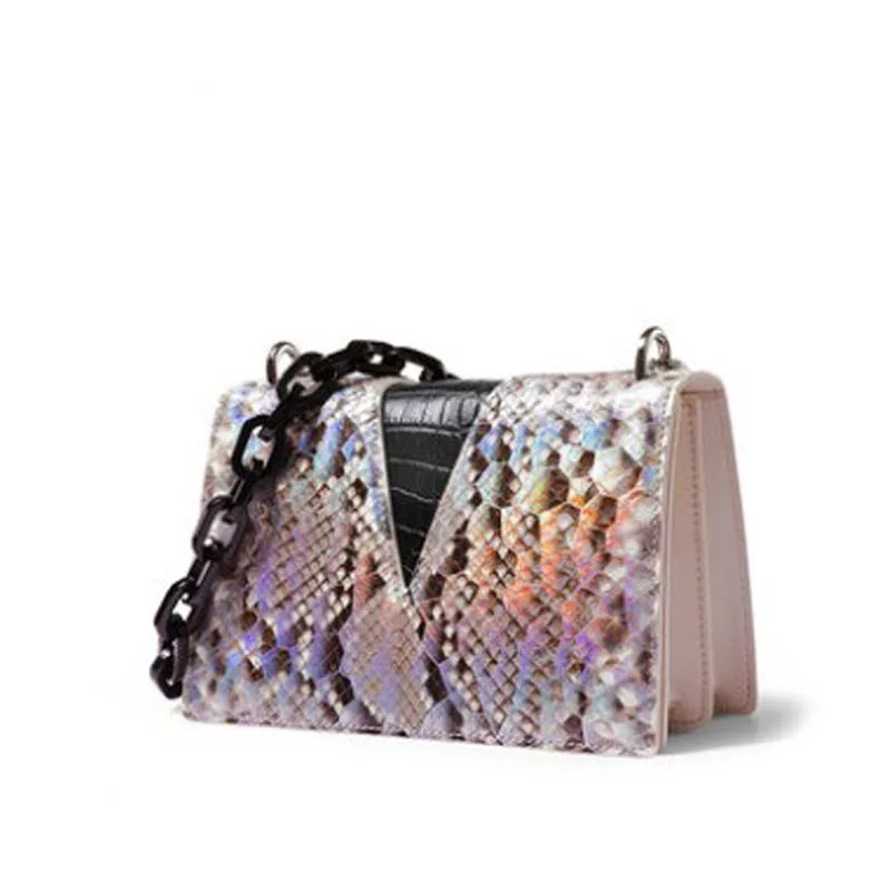 Ouluoer indonezja import Python skóra torba kobieta torba dopasowane jedna torba na ramię crossbody kobiety falp kobiety wąż torba