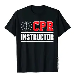 CPR Instructor Design Training And Teaching EMS Ambulance T-Shirt FunnyMilitary Tops Shirts Classic Cotton Men's T Shirt