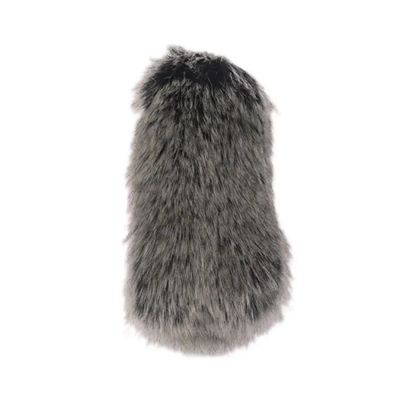 ขนสัตว์ประดิษฐ์ไมโครโฟนกระจกหน้ารถ Muff สำหรับ RODE VideoMic Go สำหรับ Takstar SGC-598 MIC-01 NA-Q7 DeadCat Go