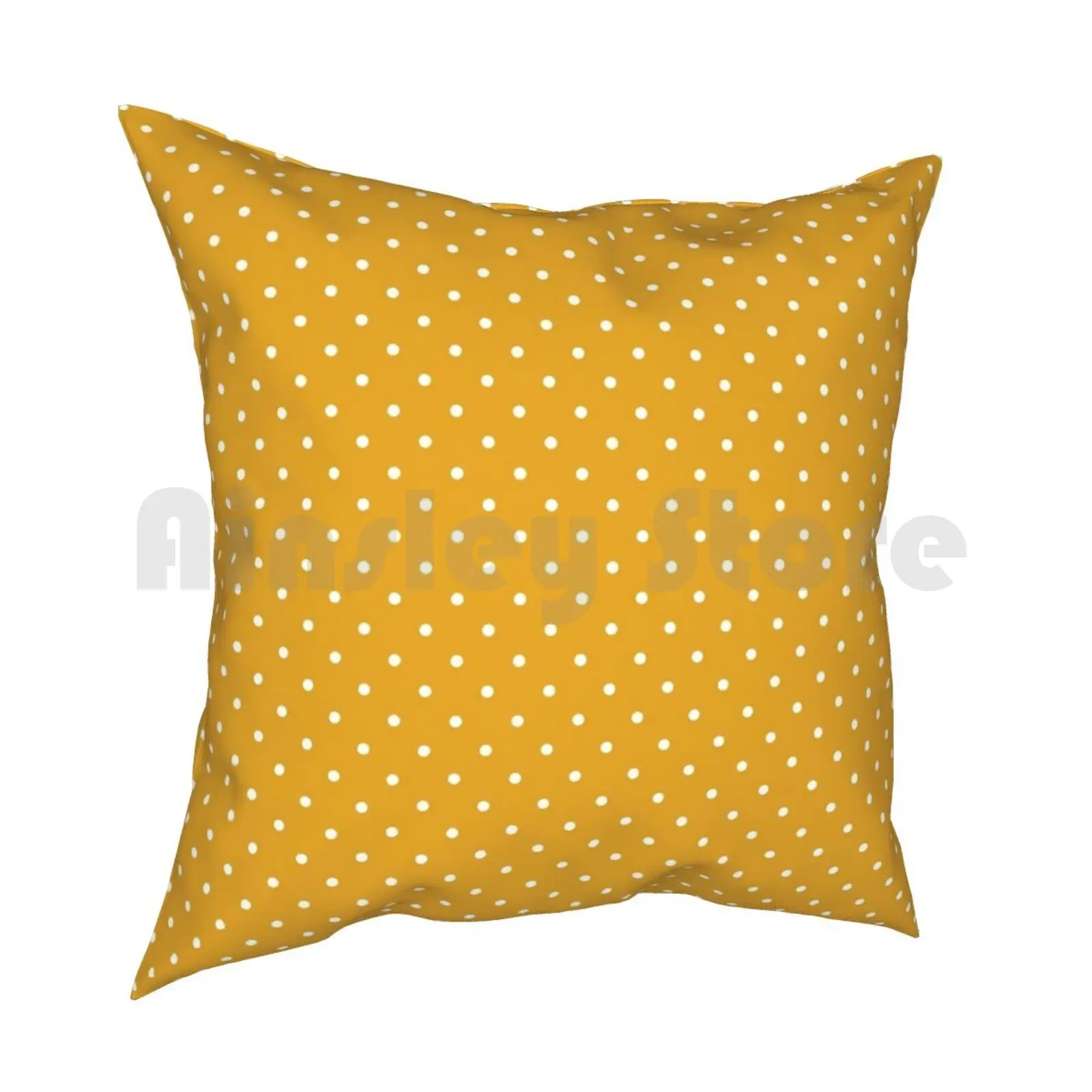 Dotted Mustard Pillow Case Printed Home Soft DIY Pillow cover Decorative Bedroom Living Wall Wall Framed Art Cases Phone