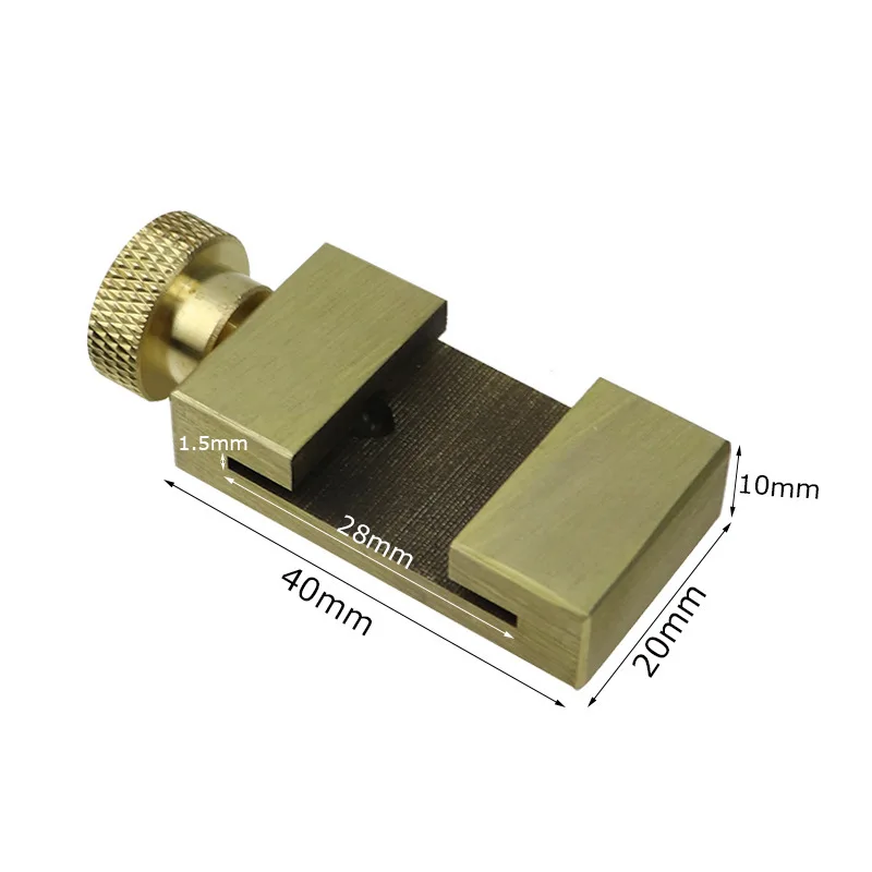 Steel Ruler Positioning Brass Limit Block DIY Carpentry Scriber Measuring Tools Suitable for School Office Engineering Woodwork