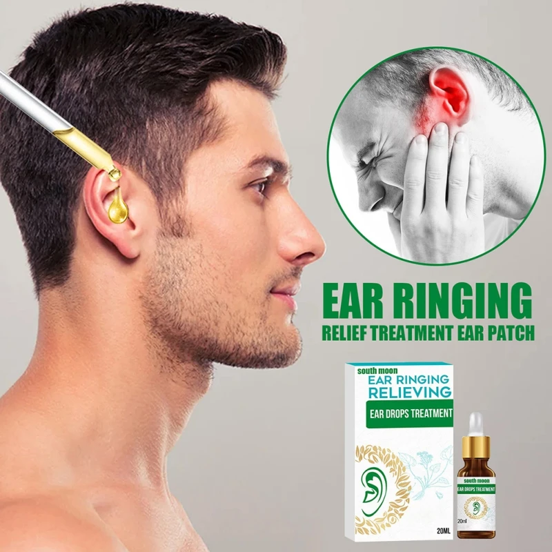 20ml Rapid Tinnitus Relief Ear Drops Ring Improve Concentration Boost Promote Blood Circulation Body Skin Care Beauty Health