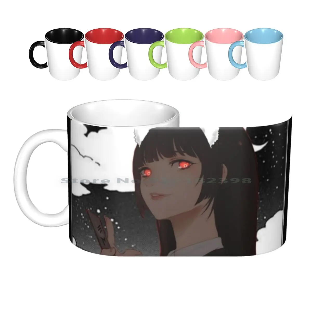 Yumeko Jabami Ceramic Mugs Coffee Cups Milk Tea Mug Yumeko Yumeko Jabami Jabami Anime Winter 2021 Death Note Anime Creative