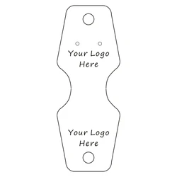 Custom Fold Over 4.5x12cm Necklace Tags, Bracelet Tags, Jewelry Display Cards, Necklace Hang Tags, Bracelet Hang Tags, Cards