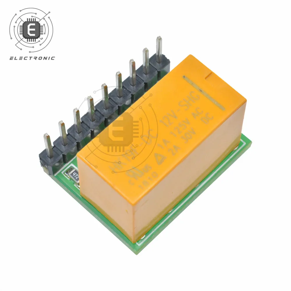 1PC Mini DC 5V 12V DPDT Double Pole Double Throw Relay Module Switch Board Signal Relay Electromagnetic Relay