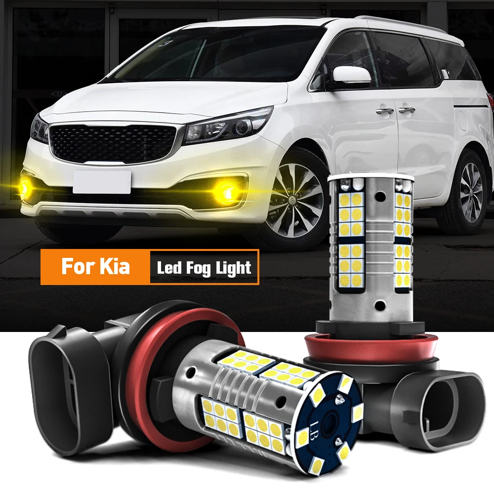 

2x LED Fog Light Blub H8 H11 Canbus For Kia Carens 4 Ceed Cerato Koup Niro Optima Proceed Sorento 2 3 Sportage Sedona Soul XCeed