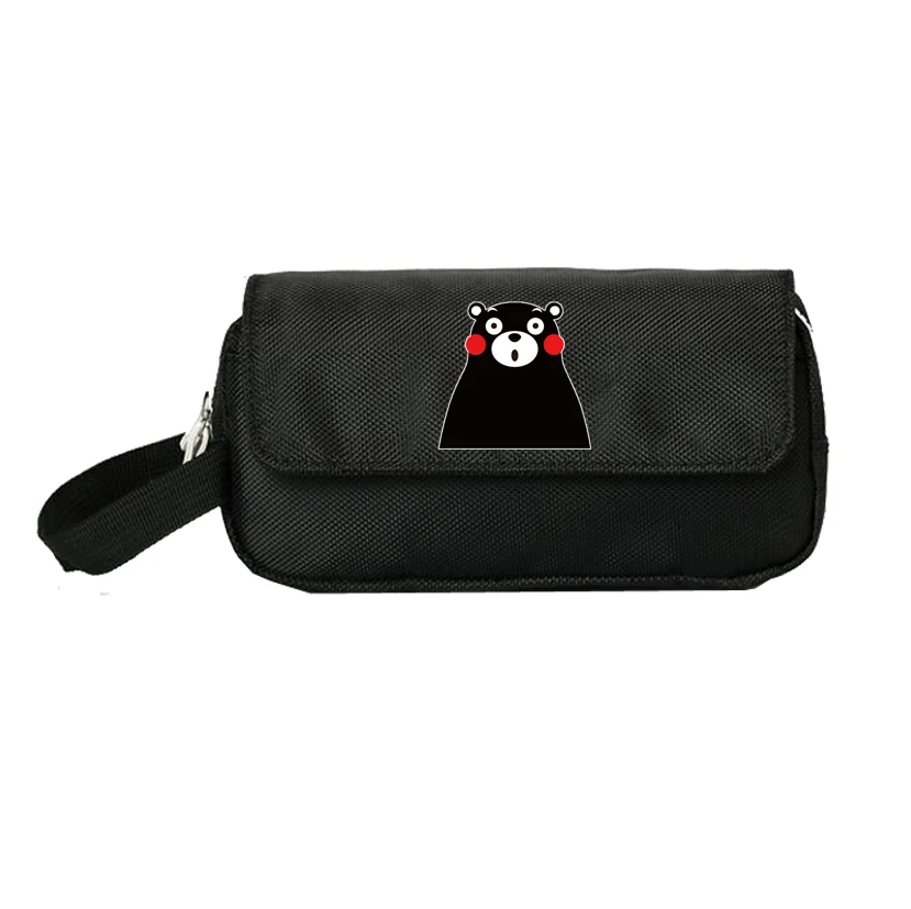 

Kumamon Pencill Case Women Cosmetic Cases Makeup Bag Child Girls student Double pencill Bag Handbag gift