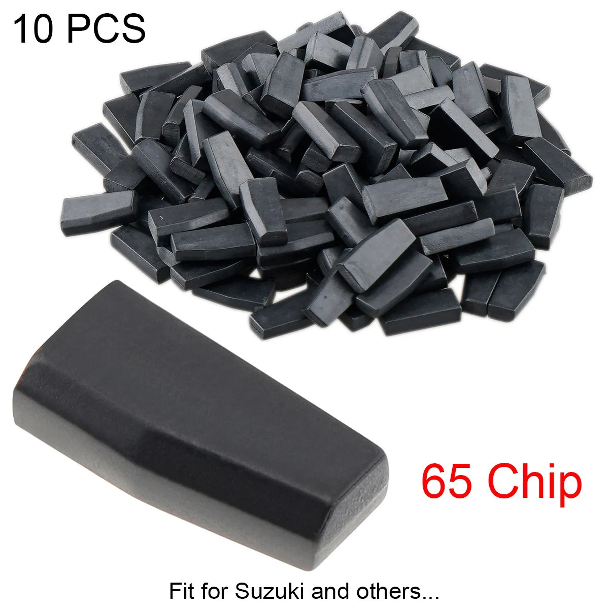 

10pcs Blank 4D65 Carbon Chip Car Key Transponder Chip Keyless Entry Transmitter Automobile Car Key Chip IC for Suzuki Cars