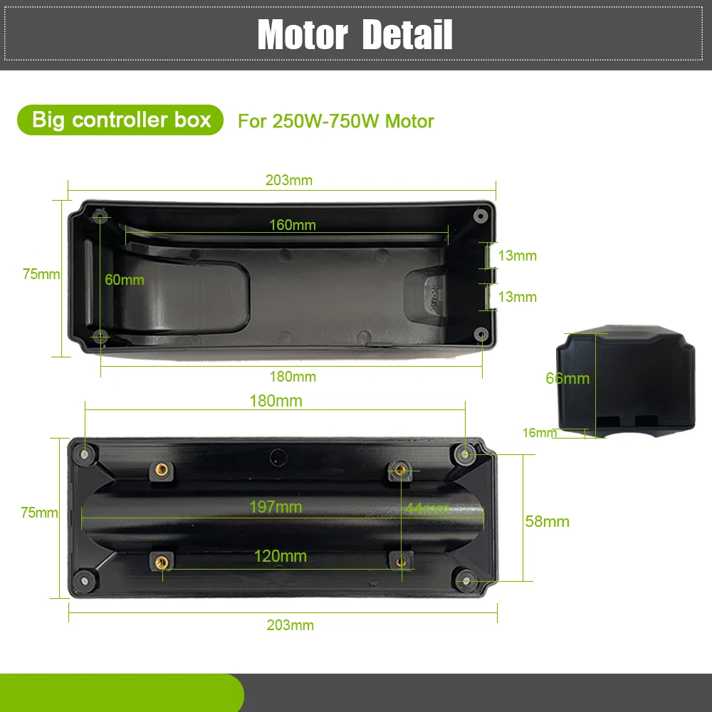 Kontroler Ebike Box 36V 48V 250W 350W 500W 1000W maลy/duลผy/bardzo duลผy rozmiar dla kontrolera e bike zestaw do konwersji roweru elektrycznego