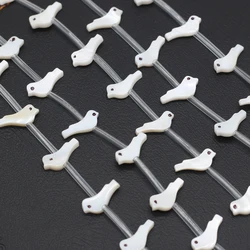 Natural Sea Shell Animal-shaped Beads Mother of Pearl Bird Cat Butterfly Charms Beads for DIY Bracelet Necklace Jewelry Making