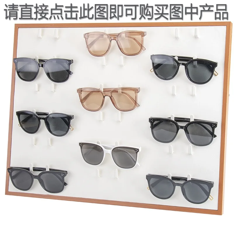 16 Grid Display Glasses Case Sunglasses Glasses Storage Box Organizer Stand Box with Folding Lid Store Window