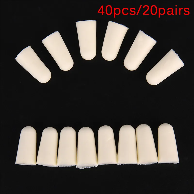 20Pairs Soft Polyurethane Ear Plugs Tapered Travel Sleep Noise Prevention Earplugs Noise Reduction For Travel Sleeping