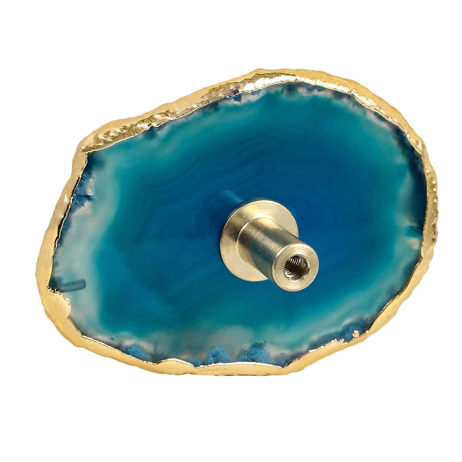 

Irregular Stained Agate Slice Drawer Cabinet Pulls Knobs Dresser Cupboard Door Brass Handle Wall Hangings Hooks Furniture Decor