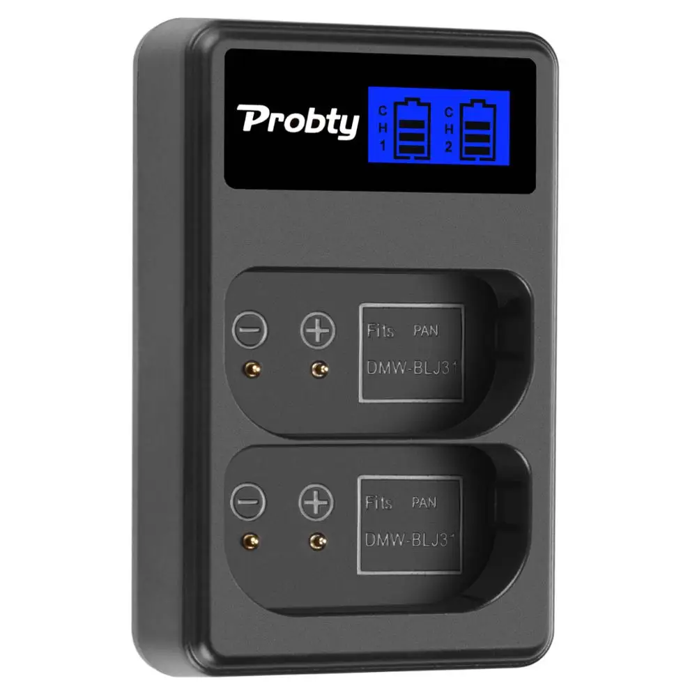 بطارية 3500 مللي أمبير DMW-BLJ31 DMW BLJ31 + شاحن USB مزدوج LCD لباناسونيك LUMIX S1، S1R، S1H، LUMIX S Series بدون مرآة