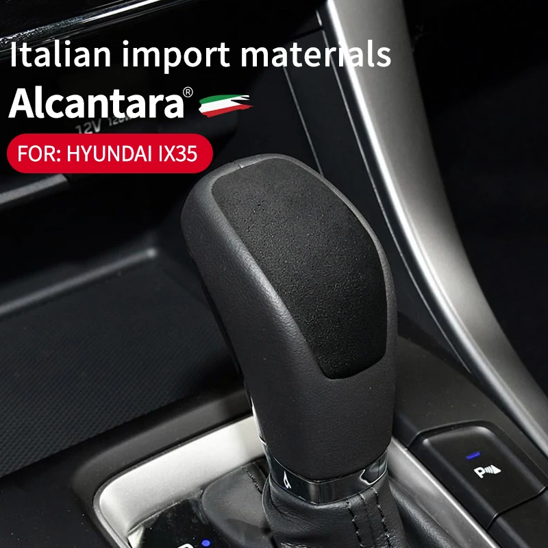 

Suitable for 18-19 Hyundai IX35 imported Alcantara fringed fur gear shift headgear to change the protective shell cover to decor