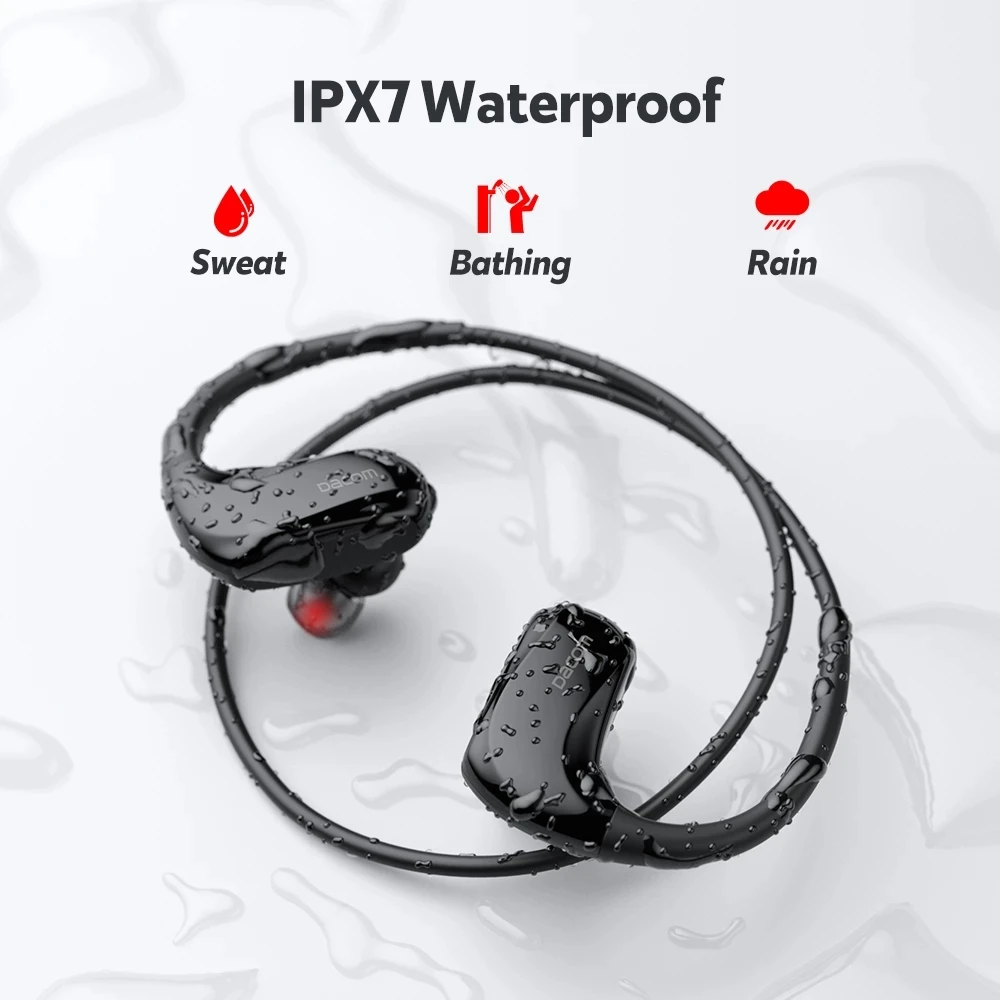 Dacom Athlete Wireless Headphones Running Sports IPX7 Waterproof Bluetooth Earphones AAC with Mic for Xiaomi Huawei iphone