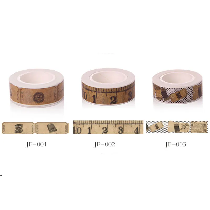 Retro Washi Tape set Vintage Decoration Scrapbooking Masking washitape Decorative wash bullet journal whasi decorada stickers