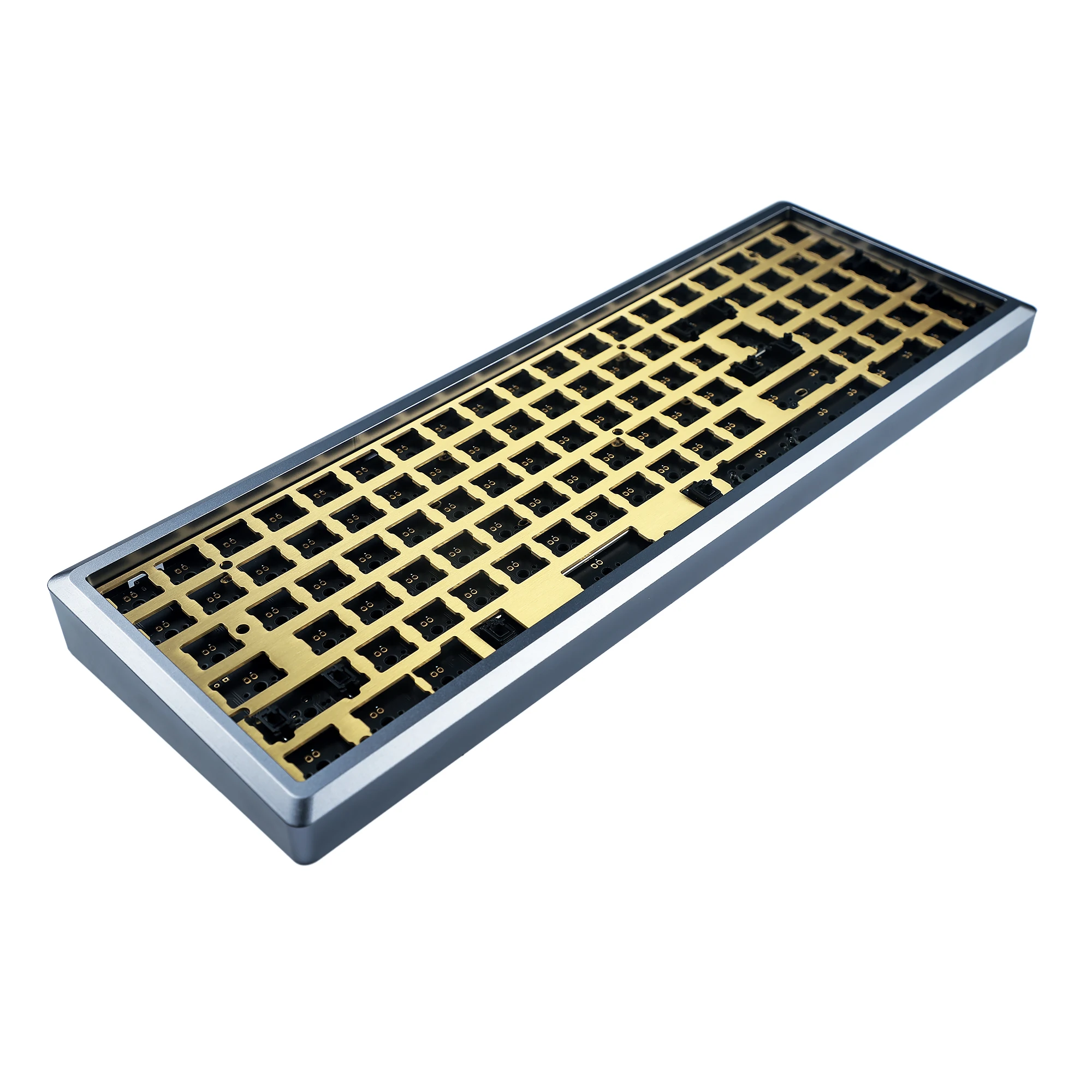 NYM 96 Hot Swap Mechanical Keyboard Anodized Aluminum Case Brass Plate QMK VIA Underglow RGB ANSI ISO PCB