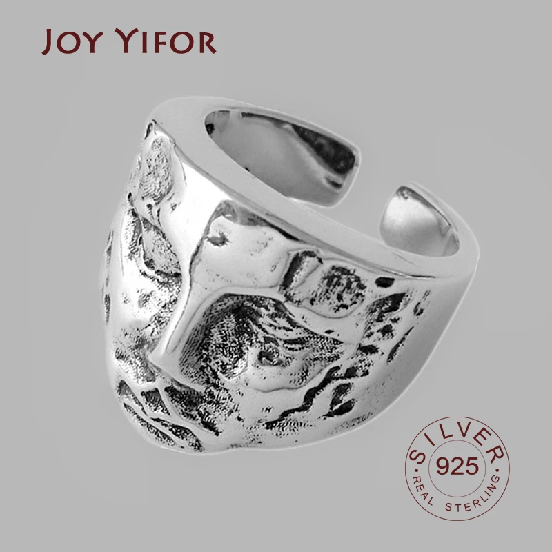 BFCLUB Silver Color Rings for women Female Resizable Korea Ring Handmade Anillos Plata 925 Para Mujer Bijoux Femme fine Jewelry
