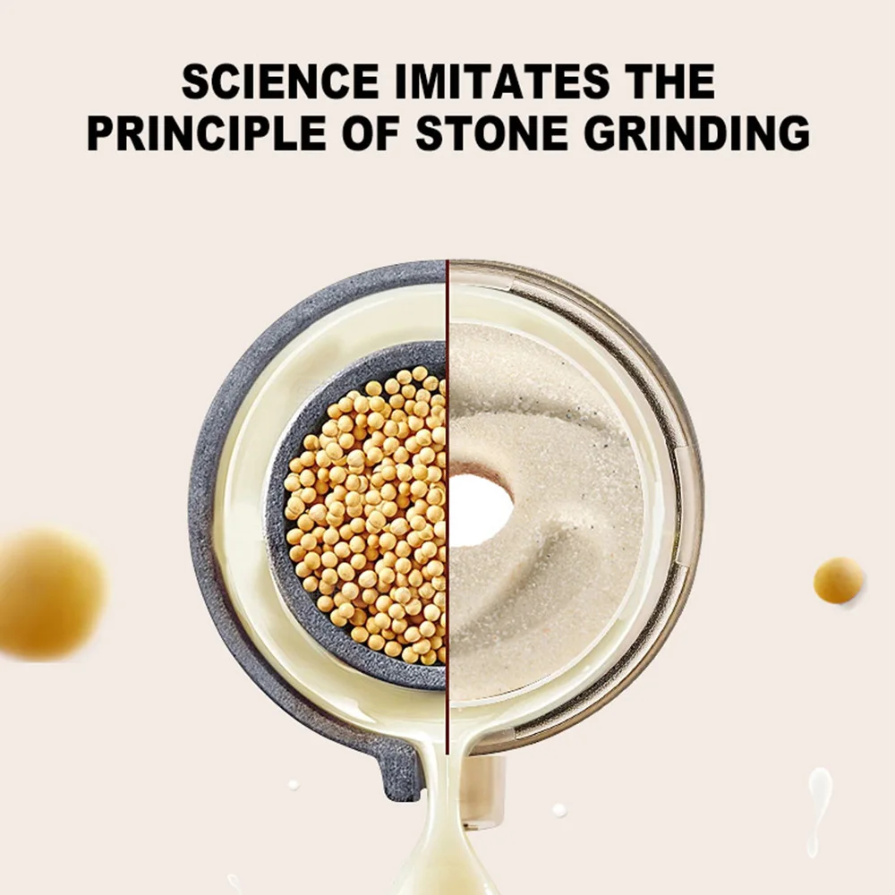 Commercial Soybean Milk Machine Filter-free Refiner Soymilk Maker Fresh Juice Electric Semi-automatic Portable  Blender