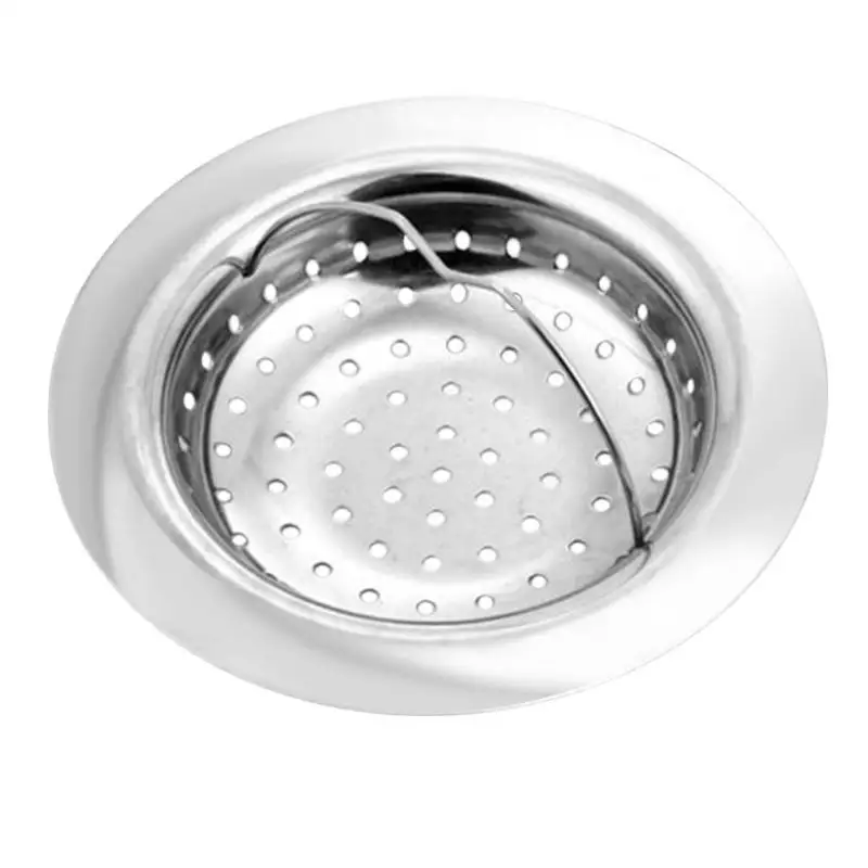 11Cm Gootsteen Zeef Rvs Haar Colanders Sink Filter Ronde Afvoer Gootsteen Filter Badkamer Accessoires