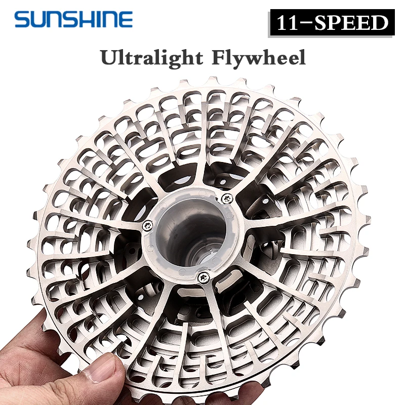 SUNSHINE Ultralight 11 Speed Road Bike Freewheel 12 Speed 28T 32T 34T 36T Bicycle 11V Cassette Flywheel K7 Gravel for Shimano HG