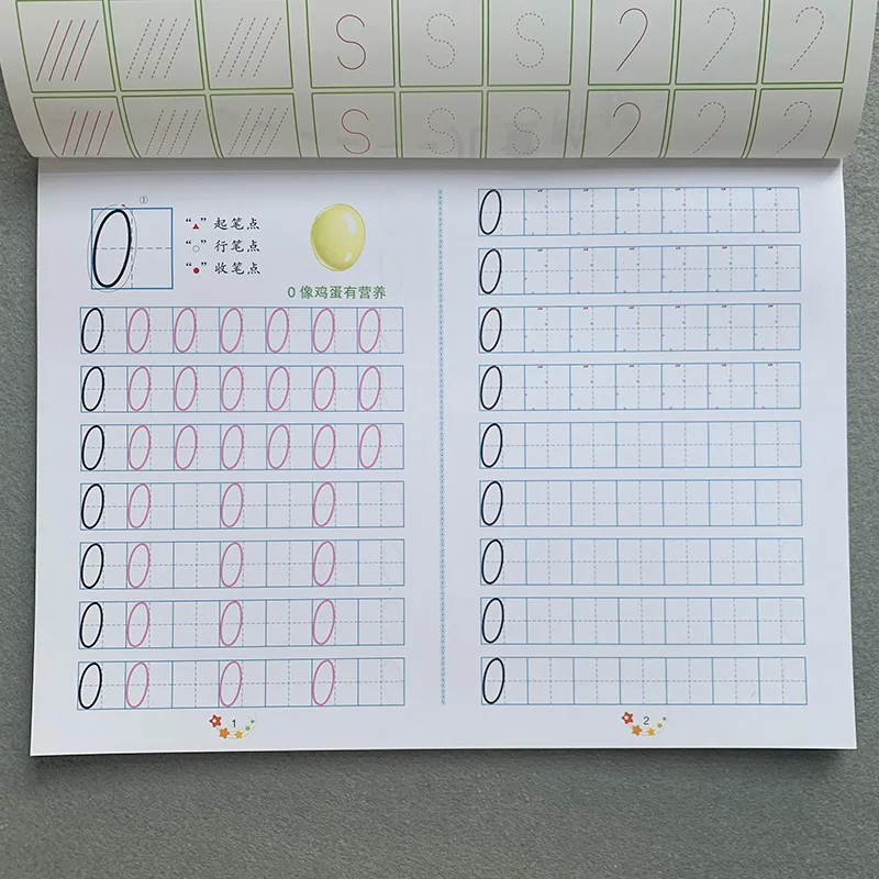 New Digital Copybook 0-100 Tracing Red Book Children's Kindergarten Learning Numbers