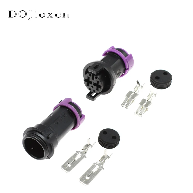 

1-50 Sets Kit TE 2 Pin 813972926 813972923 Male Female Circular Waterproof Fog Lamp Plug Connector For Toyota Mazda Rx7