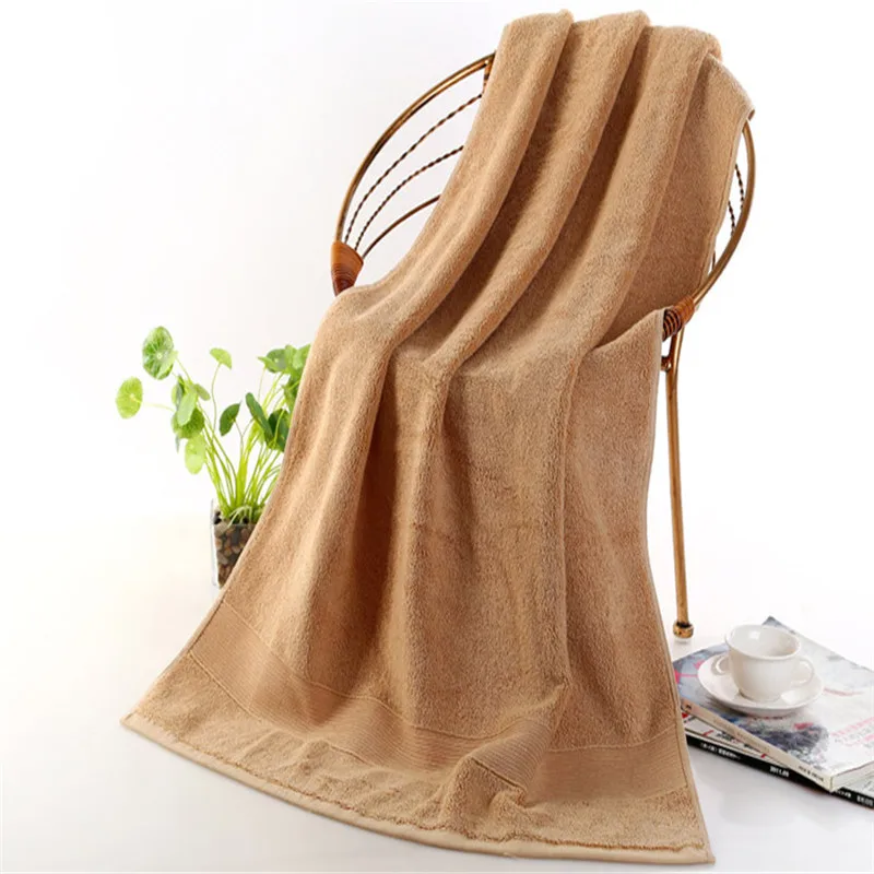 Toalla de playa de algodón egipcio, toallas de baño de felpa, baño de 70x140cm, 650g de espesor, sólido de lujo para SPA, toallas de baño para