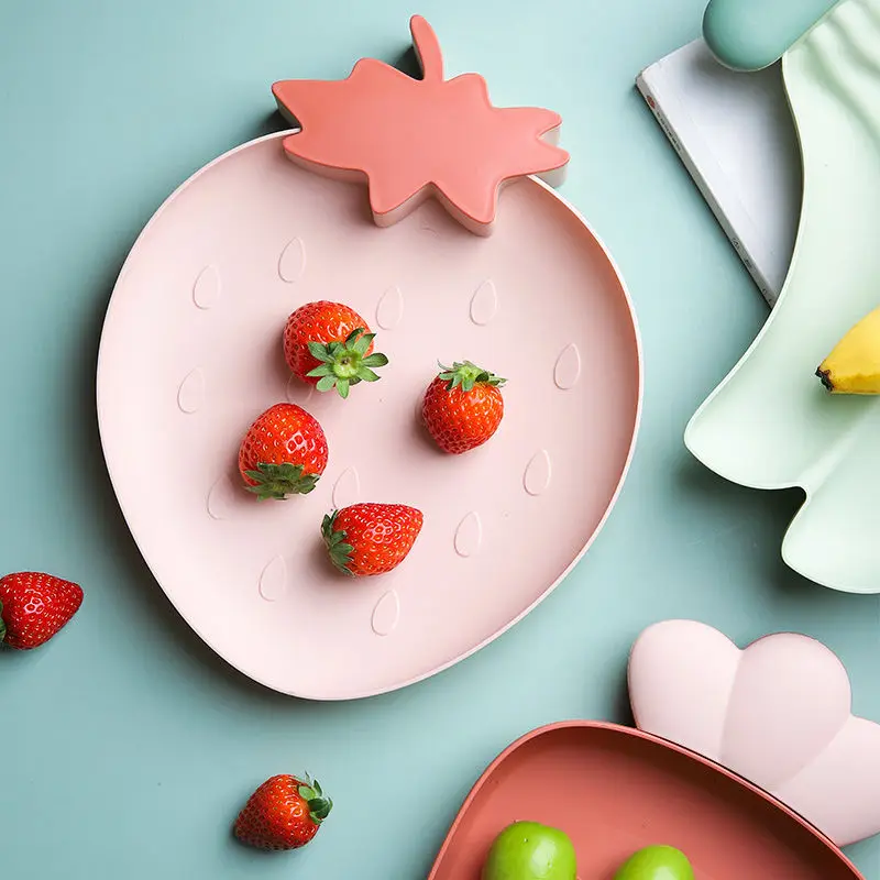 

Nordic Fruit Plate Living Room Creative Melon Seeds Dried Fruit Shape Plate Fruit Bowl PP Plastic Candy Box Snack Tray Dish Set