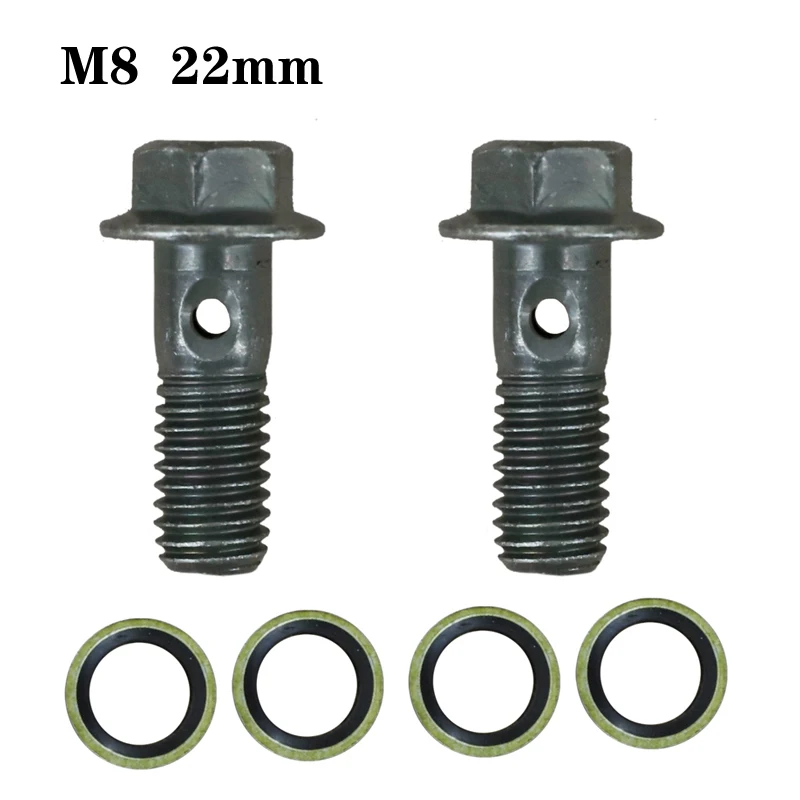 M10*1.25 Brake Master Cylinder Oil Hose Screw Banjo Bolt Motorcycle Universal Tube Tubing Screws Bolts M10*22*1.25 M10*32*1.25
