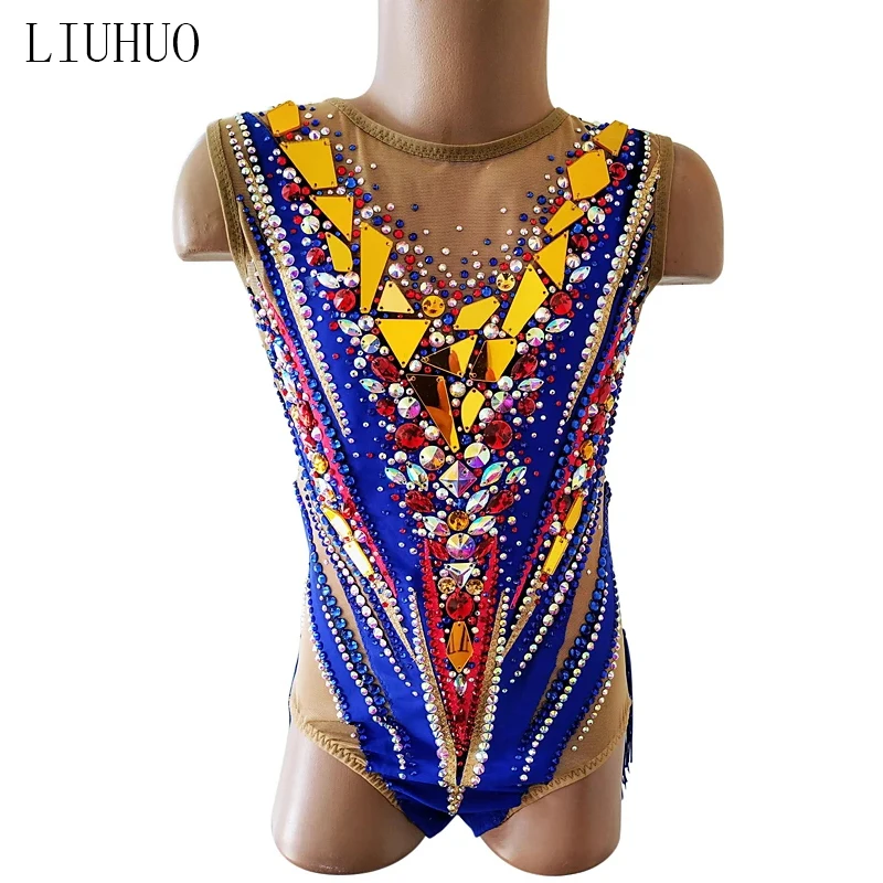 

LIUHUO Figure Skating Dress Women's Girls' Ice performance Rhythmic gymnastics competition Leotard Artistic Costume Multicolor